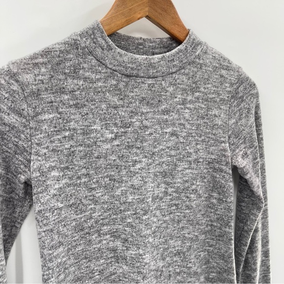 La La Land Heathered Gray Long Sleeve Tunic Top Dress Size Small - Picture 2 of 8